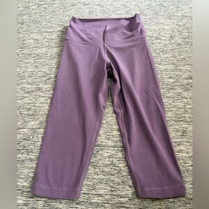 TNA Cropped Leggings Purple Super Soft Size Small